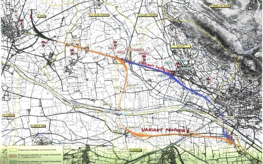 Plànol de la variant