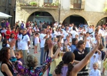 La plaça de la Vila, festiva.