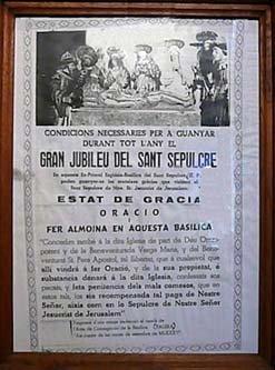 Jubileu Basilica Sant Sepulcre-Palera