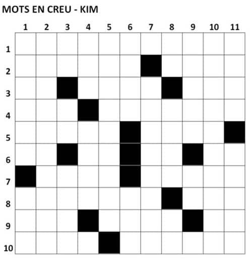 mots en creu-plantilla