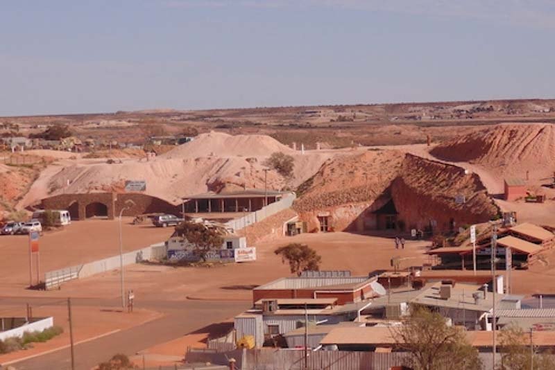 En Wayne de Coober Pedy i el seu paisatge