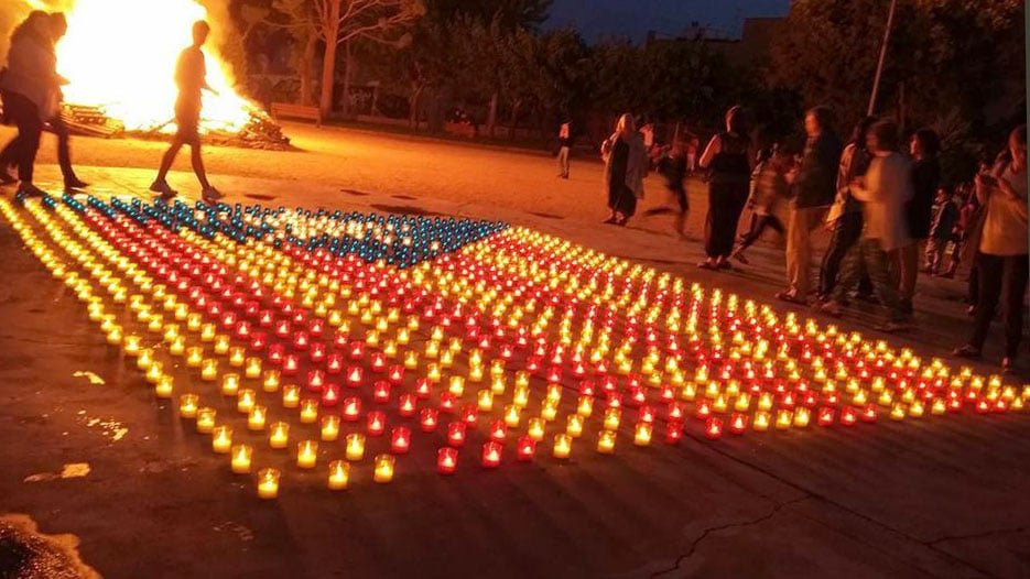 Estelada i foguera estalada