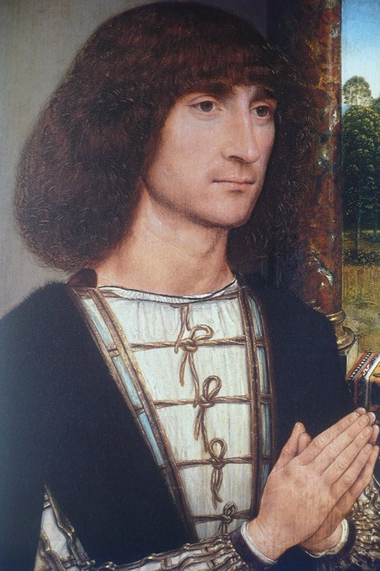 Hans Memling, "Retrat de jove orant", 1485