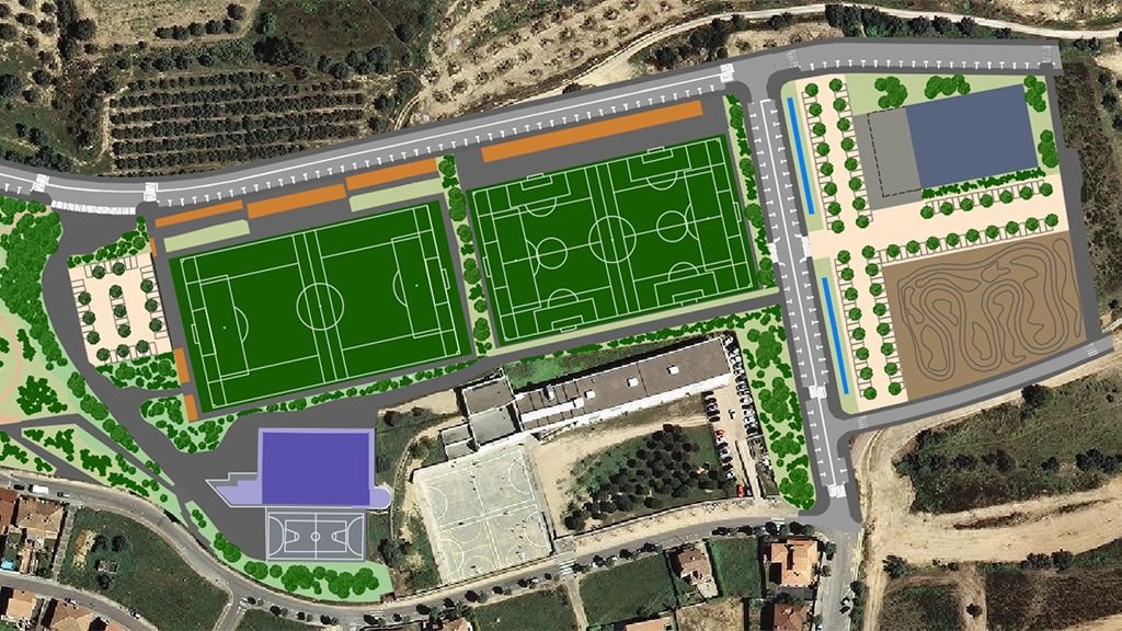La futura zona esportiva municipal