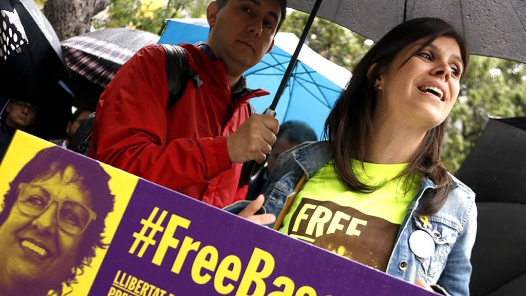 La Dolors a judici: digna, ferma, serena