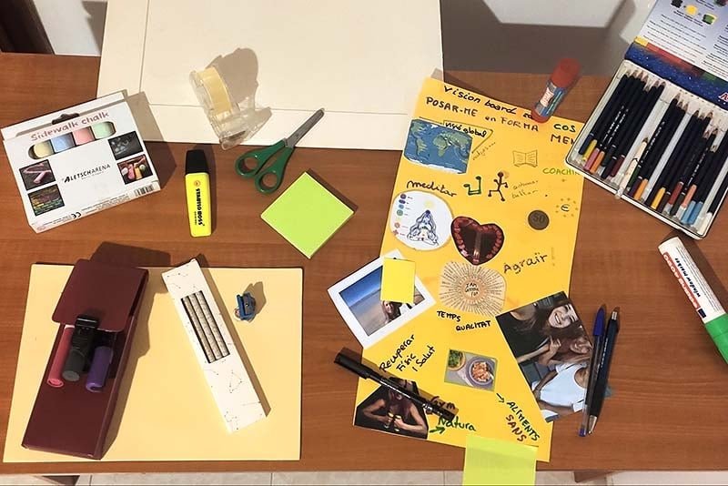 Com crear una pissarra de propòsits