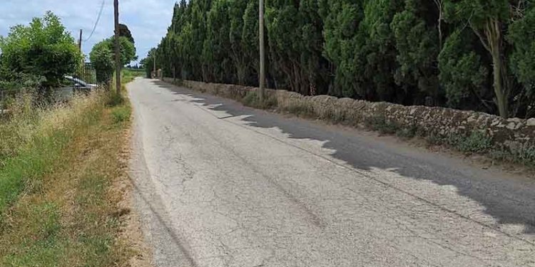 Un tram perillós del camí de La Gola