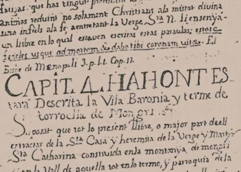 El parlar de Torroella al segle XVII.