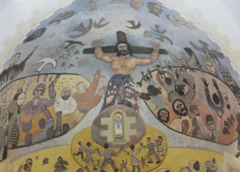 Un mural polèmic a l’església de Palau-Sator